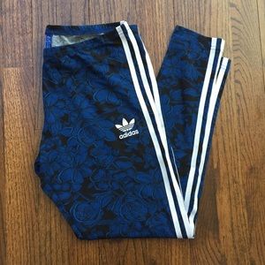 Adidas flowered leggings